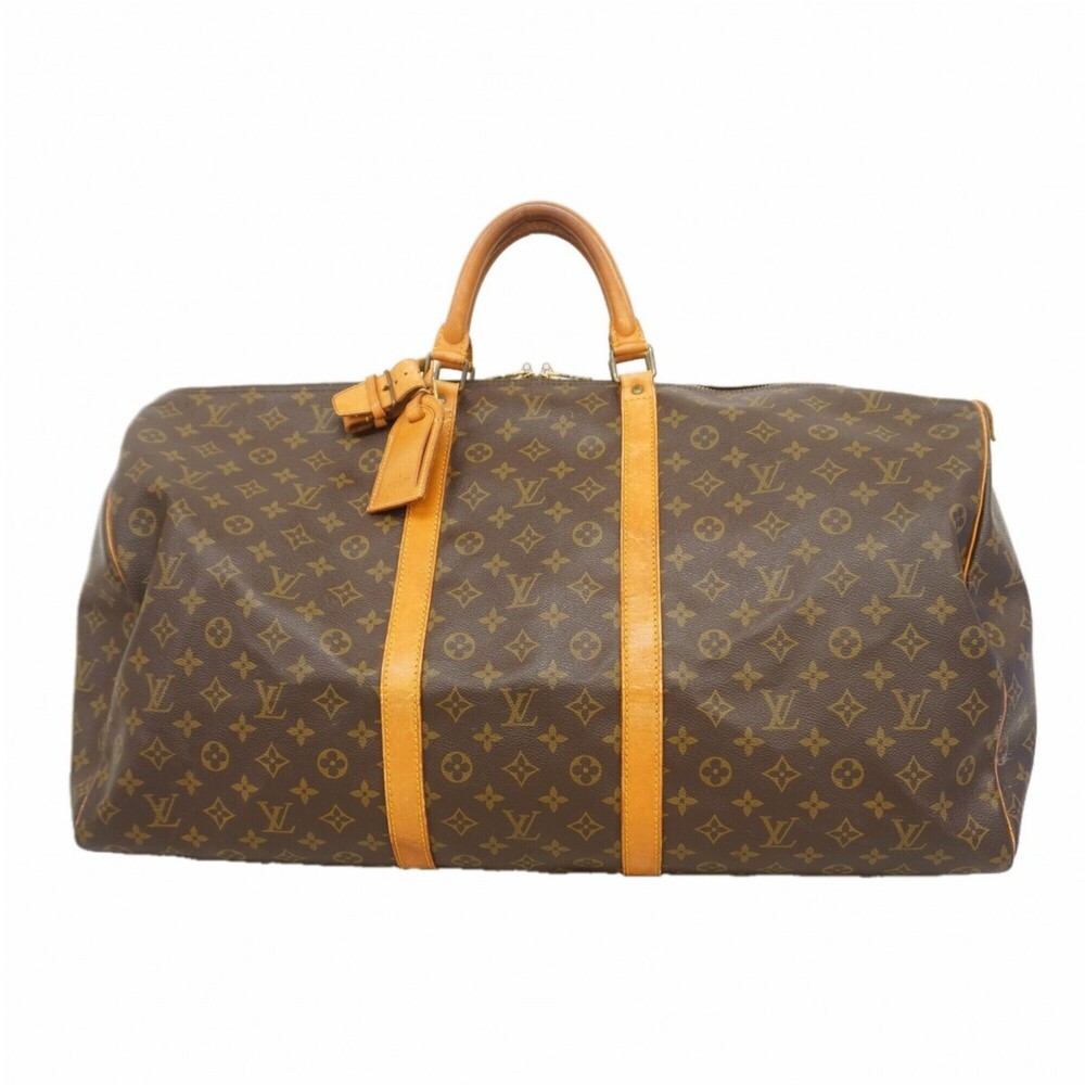 LOUIS VUITTON Brown Monogram Keepall 60 Boston Bag - Picture 1 of 13